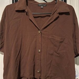 Moa Moa Chocolate Brown Top